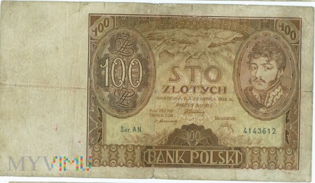 Duże zdjęcie 100 złotych-1932
