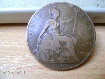 one penny 1908