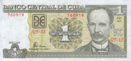 KUBA 1 PESO 2005