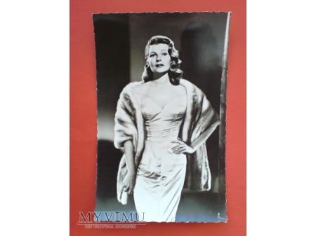 Rita Hayworth fotografia pocztówka VINTAGE 50-te
