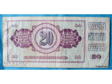 20 Dinarów 1974