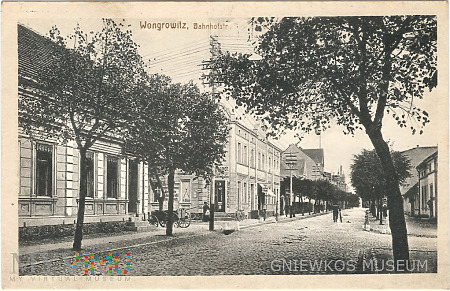 Wągrowiec - Bahnhofstrasse ulica Dworcowa