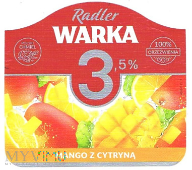 warka radler 3,5% mango z cytryną
