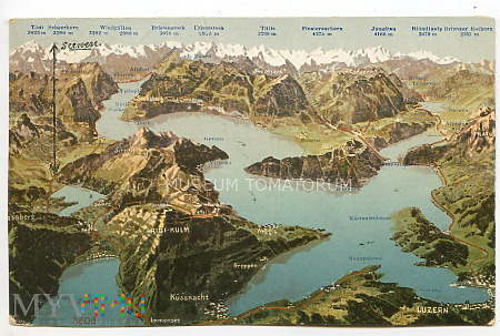 Lucerna i Jezioro Czterech Kantonów - 1908