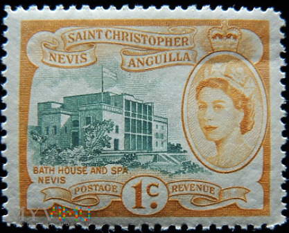St.Christopher Nevis Anguilla 1c Elżbieta II