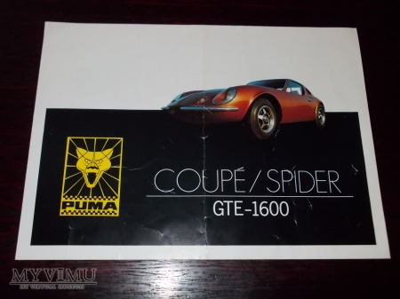 Prospekt PUMA GTE 1600 COUPE/SPIDER