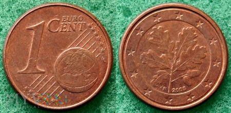 1 EURO CENT 2005 F