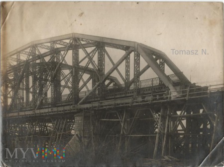 Remont mostu na Bugu we Fronołowie - 1920 rok.
