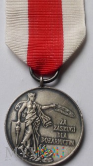 Duże zdjęcie Medal Za Zasługi Dla Pożarnictwa - ZW ZOSP srebrny