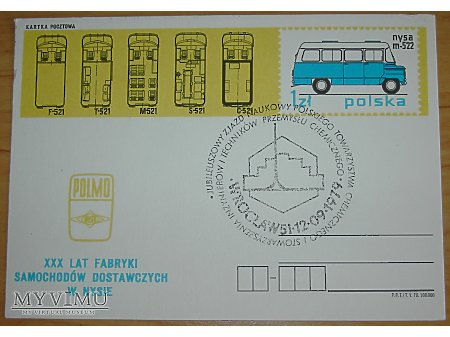 30 lat FSD w Nysie, kartka pocztowa