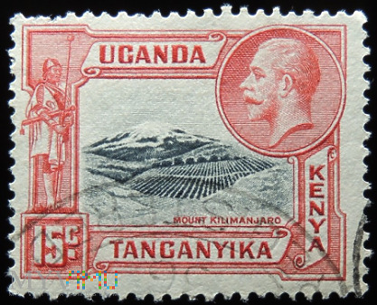 Kenia Uganda Tanganika 15c Jerzy V