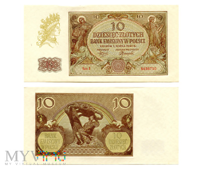 Duże zdjęcie 10 złotych 1940 (J 5456710)