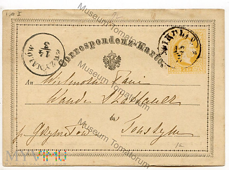 1870 - Karta austriacka - Grzymałów