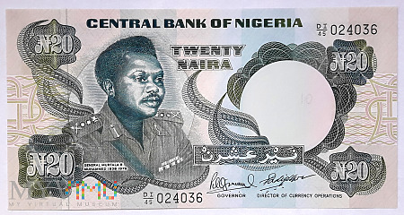 Nigeria 20 naira 1984