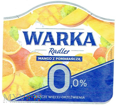 warka radler 0,0% mango z pomarańczą