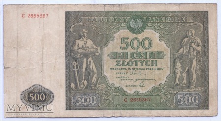500 złotych - 1946.