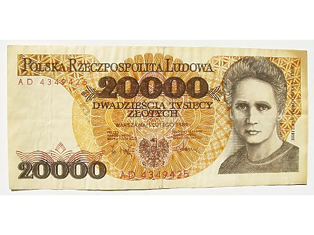 Polska- 20 000 zł 1989 r
