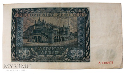 50 Złotych, 1941 rok.