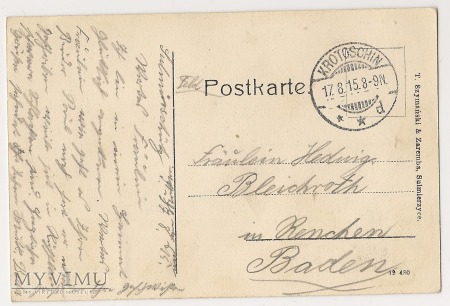 POZDROWIENIA Z SULMIERZYC 1915
