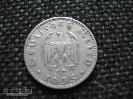50 pfennigów 1935 J