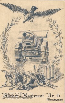 Duże zdjęcie Karta 6 Pułk Artylerii Pieszej im.von Dieskau Nysa