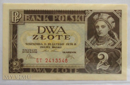 2 zlote 1936- Bank Polski