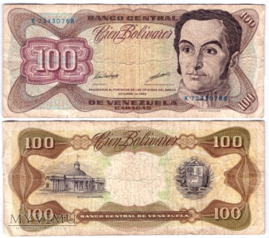 Wenezuela, 100 bolivares 1998r.