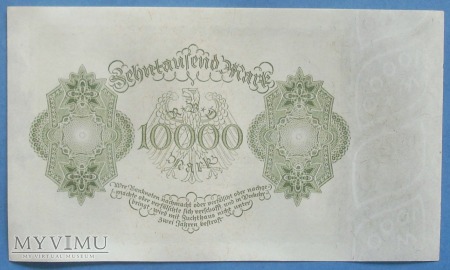10 000 Mark 1922 r - Reichsbanknote - Niemcy