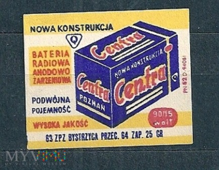Centra Bateria Radiowo Anodowo Żarzeniowa.11.1963.