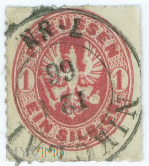 Duże zdjęcie Znaczek 1 grosz- 1866