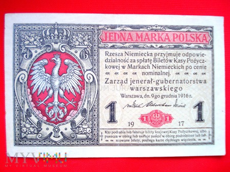 1 marka polska 1916 rok