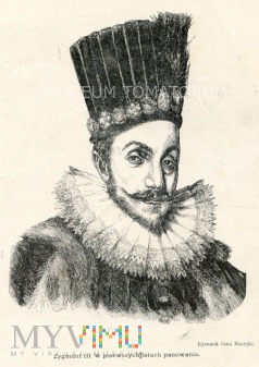 król Zygmunt III - rys. Matejko