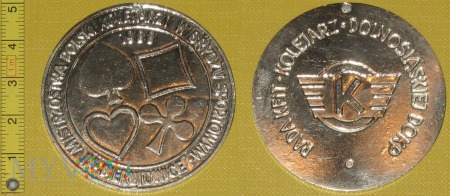 Medal kolejowy - sportowy Mistrzostw w brydżu