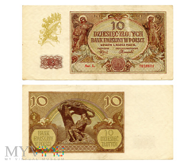 Duże zdjęcie 10 złotych 1940 (L. 7828801)