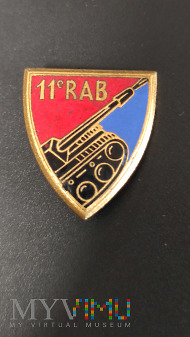 Odznaka 11 Pułku Artylerii Pancernej - Francja