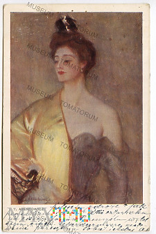 Axentowicz - Portret Amy Zakrzewskiej - 1918