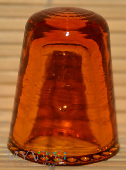 Naparstek szklany pomarańczowy