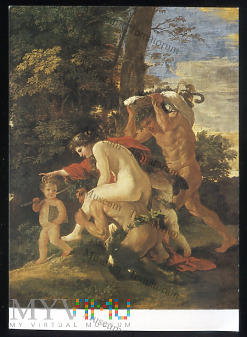 Poussin - Zwycięstwo Amora nad Faunem