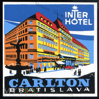 Duże zdjęcie Czechosłowacja - Bratislava - Hotel "Carlton"