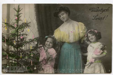 Duże zdjęcie Wesołych Świąt 1899 roku