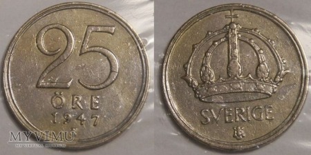 Szwecja, 25 Öre 1947