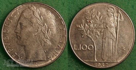 Duże zdjęcie Włochy, 100 Lirów 1982