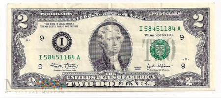 Stany Zjednoczone.2.Aw.2 dolary.2003.P-516a