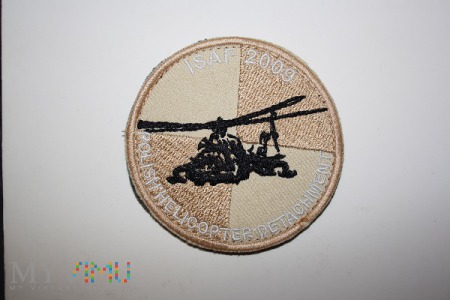 Naszywka POLISH HELICOPTER DETACHMENT ISAF 2009