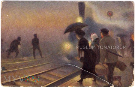 Ryszkiewicz - Na przystanku - 1912
