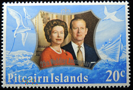 Wyspa Pitcairn 20c Elżbieta II & Filip