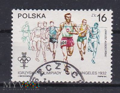 J. Kusocinski winning 10,000m, 1932 Olympics