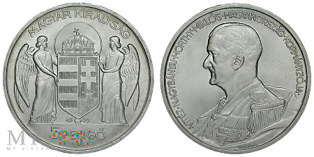 Duże zdjęcie 5 pengo, 1939, moneta okolicznościowa