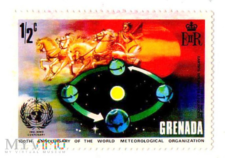 Grenada - rydwan słońca - 100 lat WMO