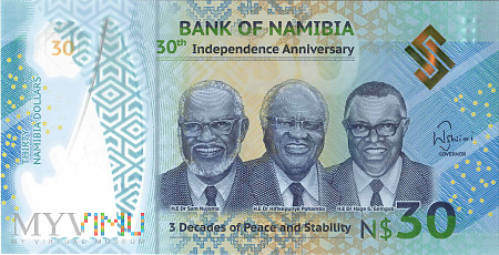 Namibia - 30 dolarów (2020)